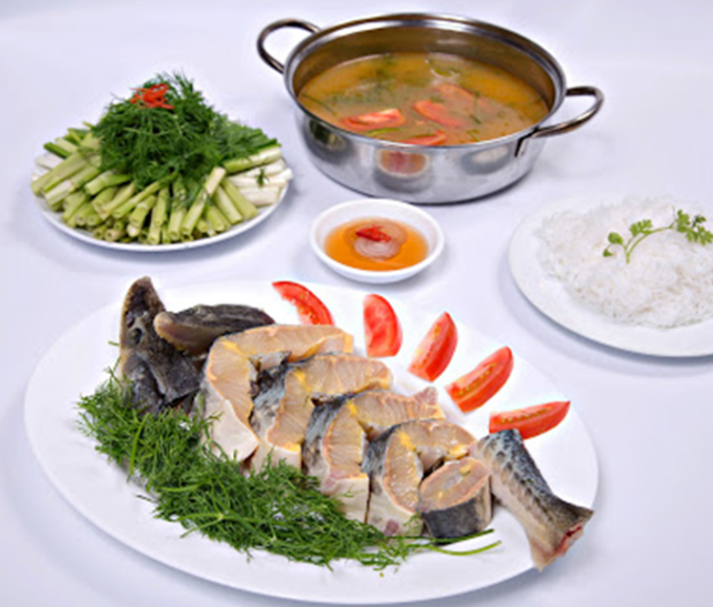 Cá Tầm nấu canh chua